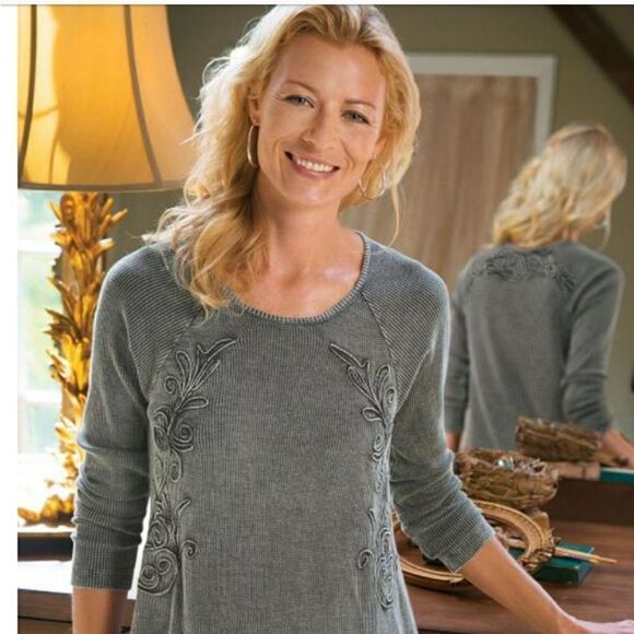 Soft Surroundings Tops - Soft surroundings xs blue  Camden top